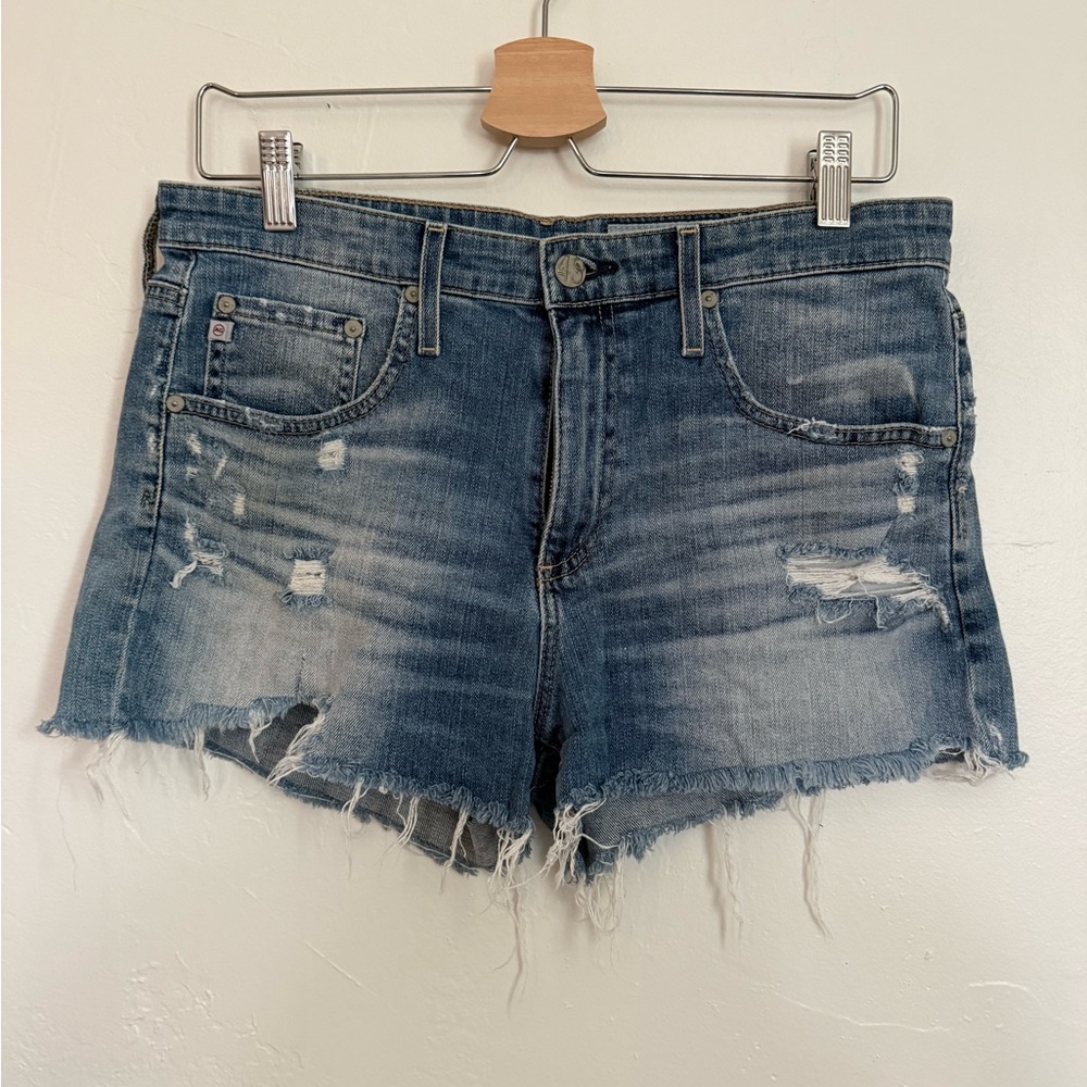 AG cutoff jean shorts perfectly broken in 29